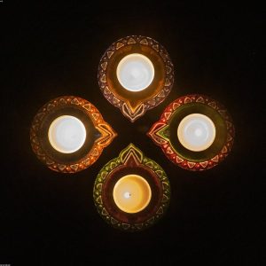Brass Diya Set (5 piece)